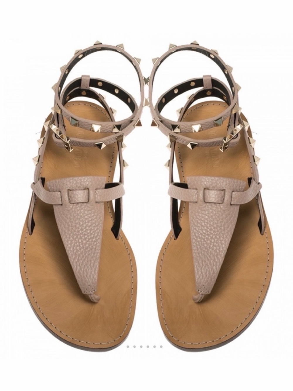 Valentino Studded Ankle-Strap Sandals